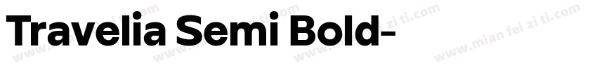 Travelia Semi Bold字体转换